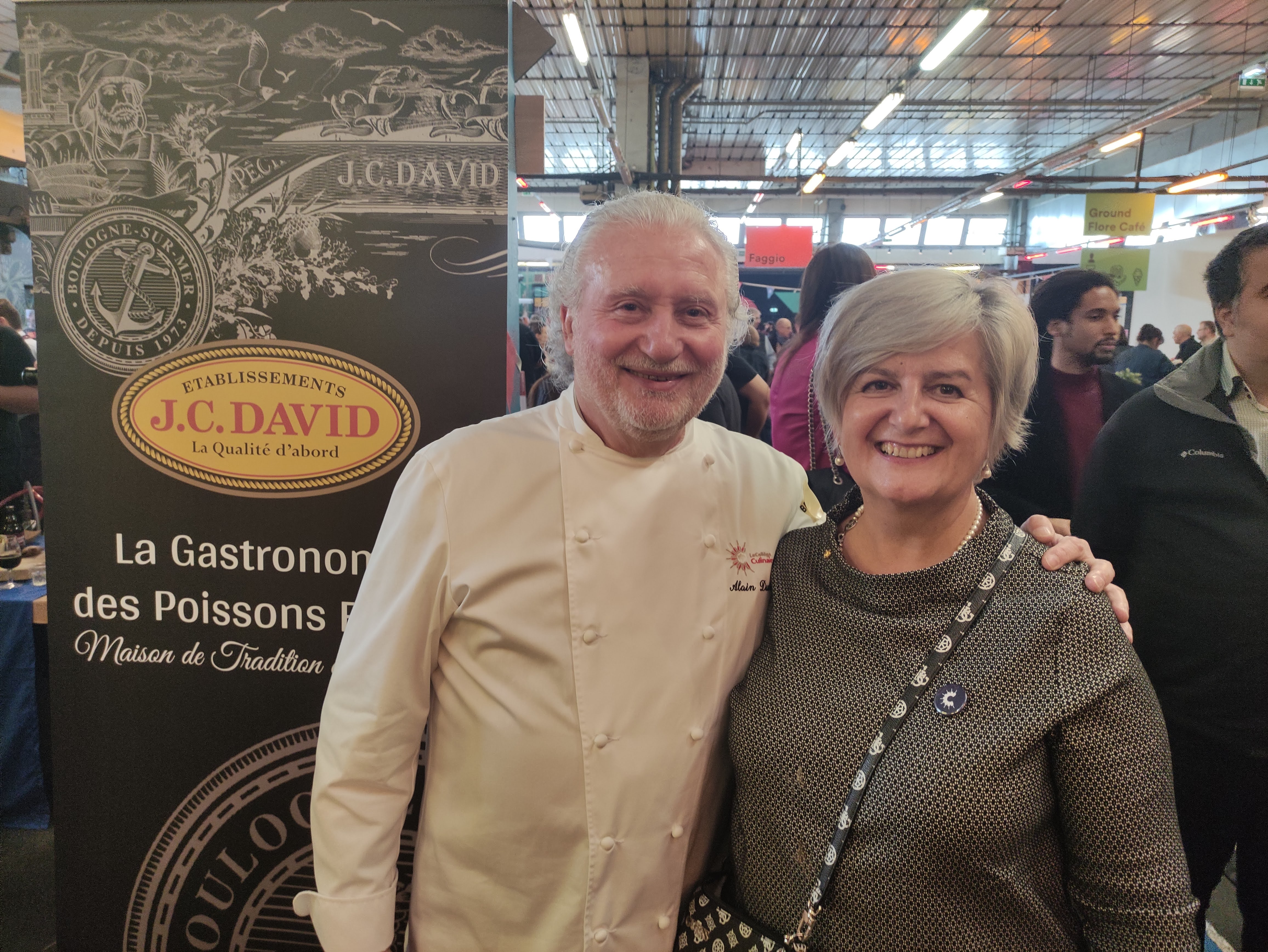 Luisa Delpiano Inversi durante un incontro del Collège Culinaire de France